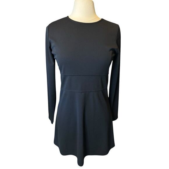 Express Tricot Long Sleeve Black Mini Dress Size 5/6 - Picture 1 of 6